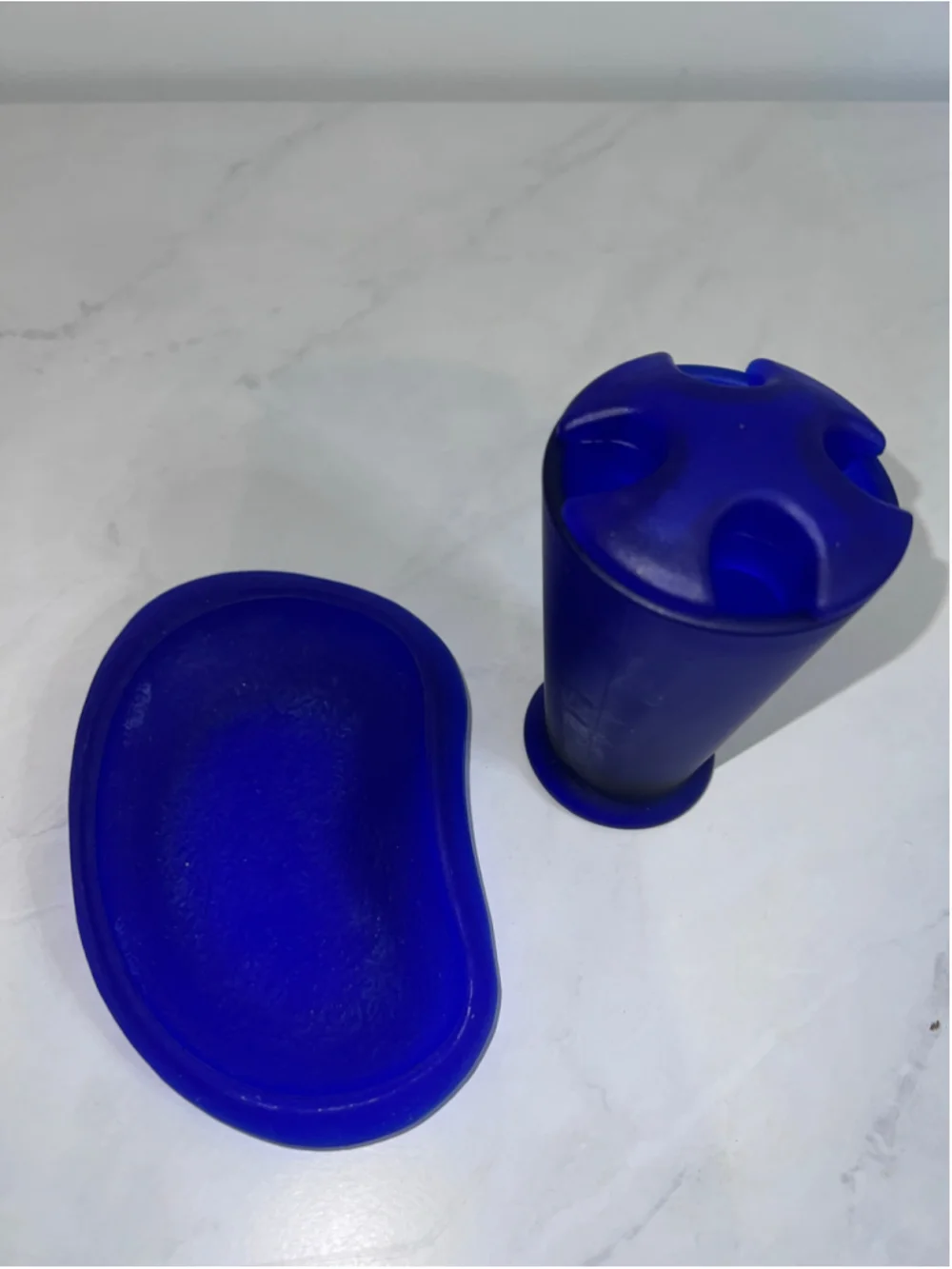 Umbra Cobalt Frosted 90s Celestial Blue Bath Set